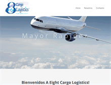 Tablet Screenshot of eight-logistics.com